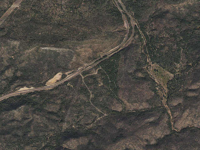 Aerial image of Ponderosa Campground