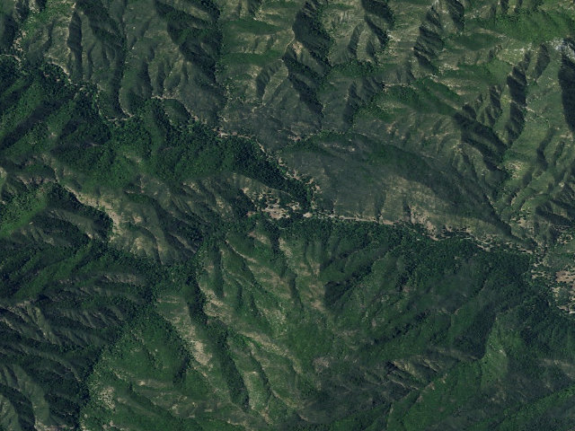 Aerial image of Ponderosa Campground