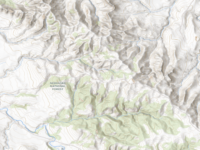 USGS topographic map of Ponderosa WMA