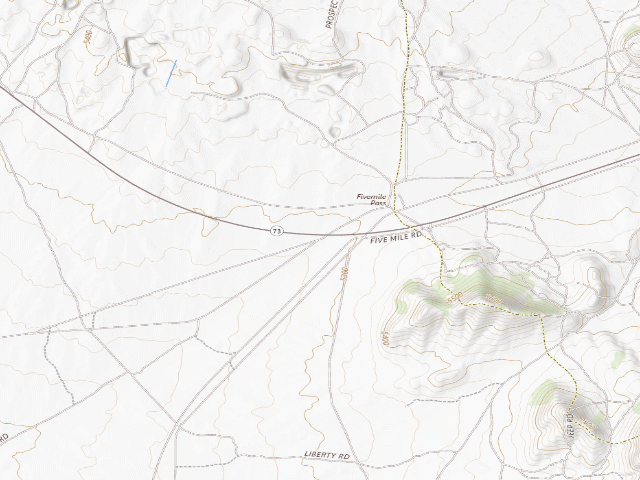 USGS topographic map of Pony Express National Historic Trail (Nht) Back Country Byway (Bcb)