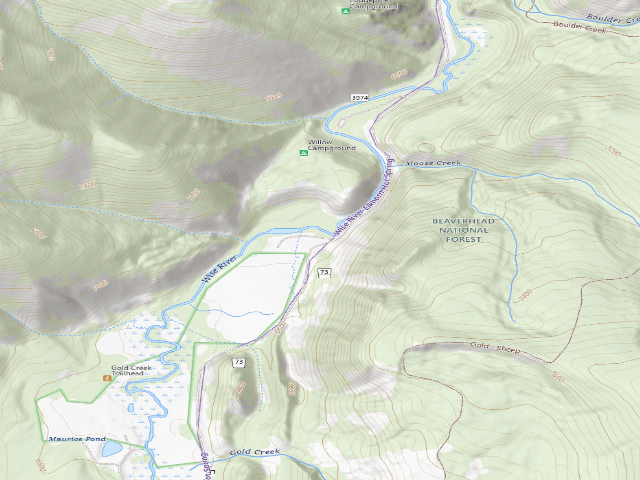 USGS topographic map of Poor Trees