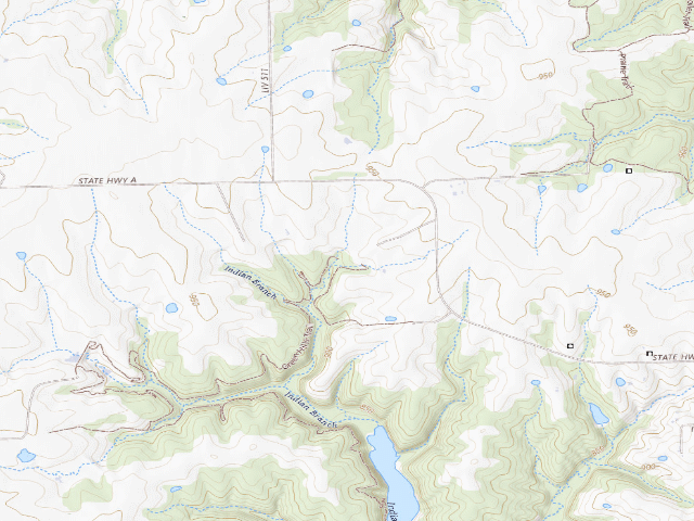 USGS topographic map of Poosey Conservation Area