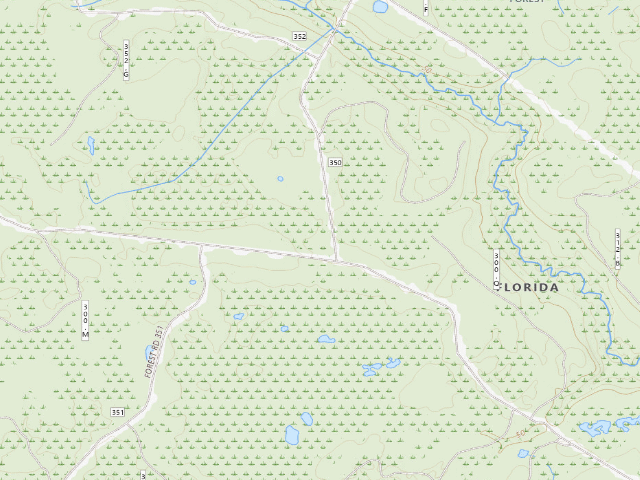 USGS topographic map of Pope Still Hunt Camp