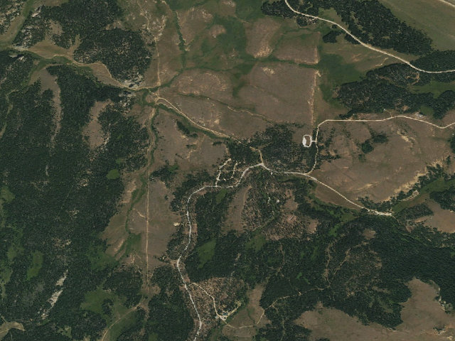 Aerial image of Porcupine Campground