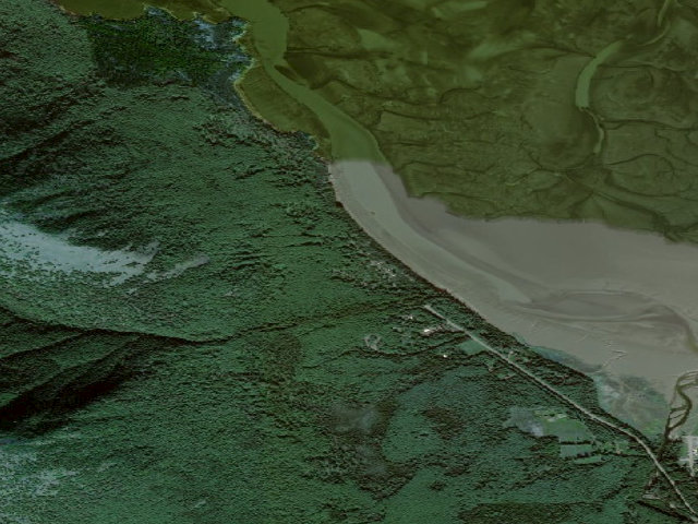 Aerial image of Porcupine Cg, Th
