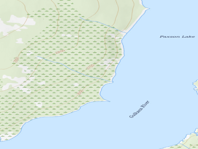 USGS topographic map of Porcupine Cove