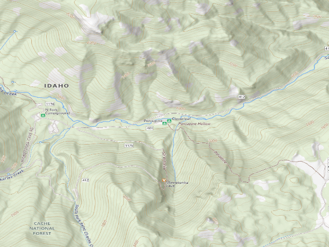 USGS topographic map of Porcupine