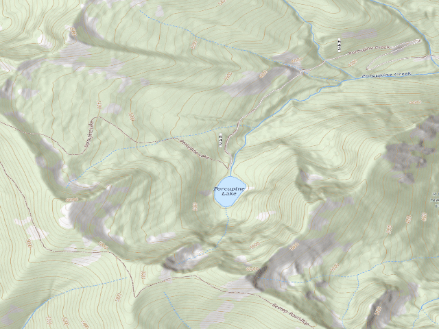 USGS topographic map of Porcupine Lake