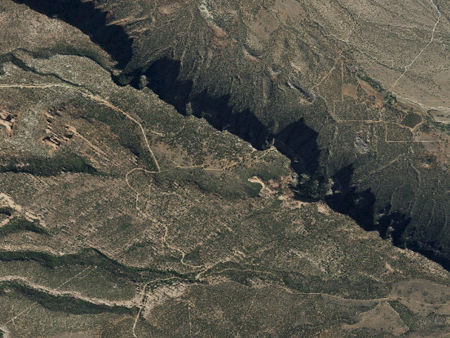Aerial image of Porcupine Rim