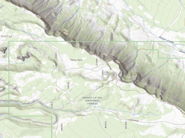 USGS topographic map of Porcupine Rim