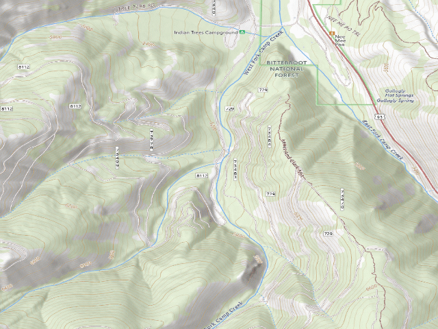 USGS topographic map of Porcupine Saddle-01