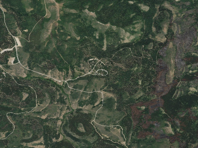Aerial image of Porcupine Springs Cg
