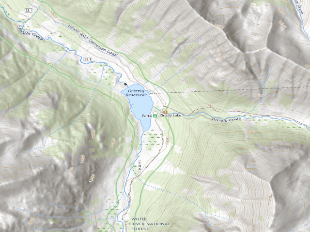 USGS topographic map of Portal