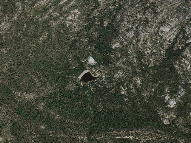 Aerial image of Portal Forebay Campground