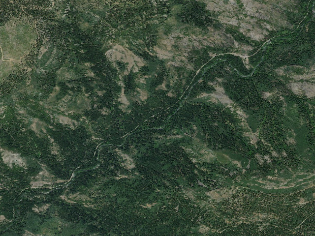 Aerial image of Potato Patch Campground