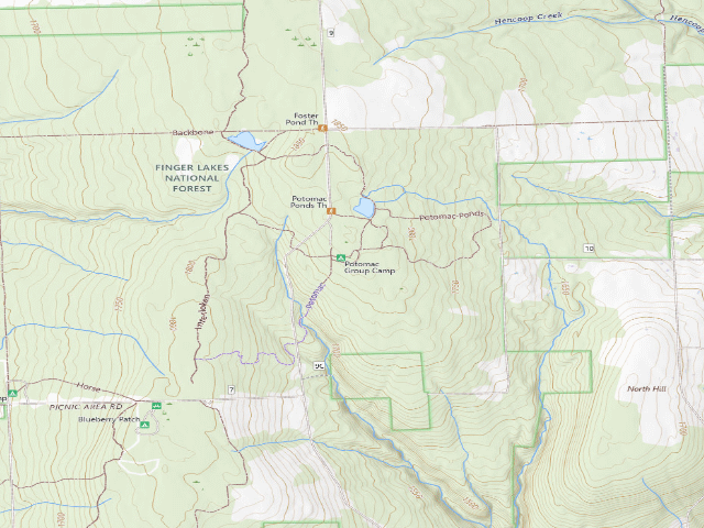USGS topographic map of Potomac Group Campground