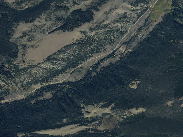 Aerial image of Potosi Campground