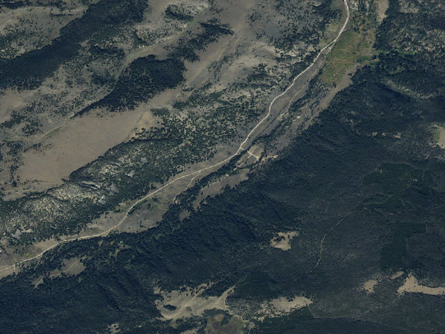 Aerial image of Potosi Campground