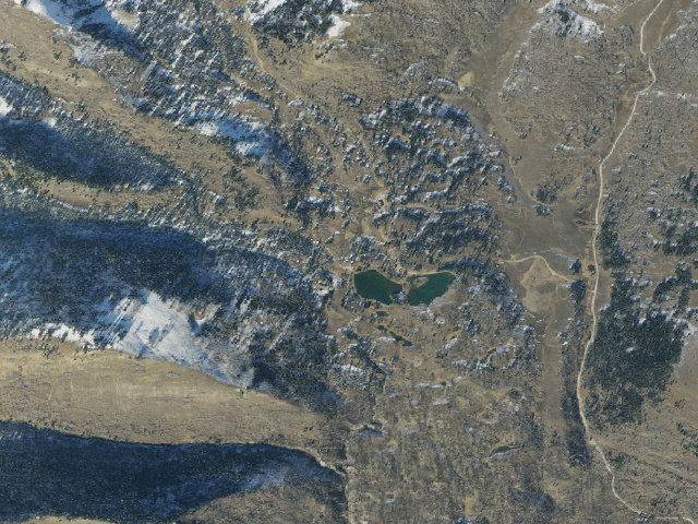Aerial image of Potters Pond Campground