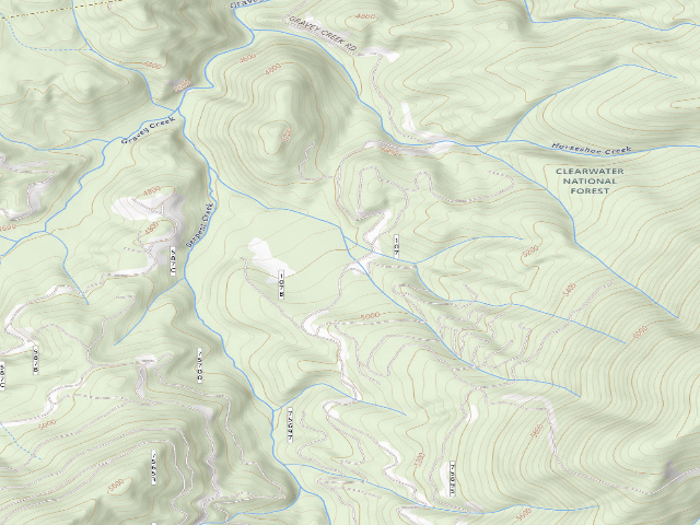 USGS topographic map of Pow107Rd-003