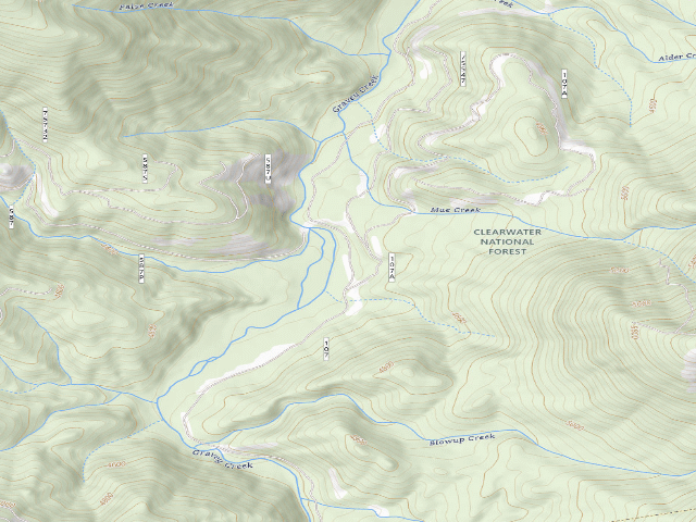 USGS topographic map of Pow107Rd-006