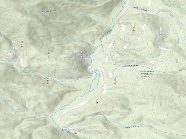 USGS topographic map of Pow107Rd-007