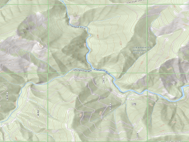 USGS topographic map of Pow109Drd-001