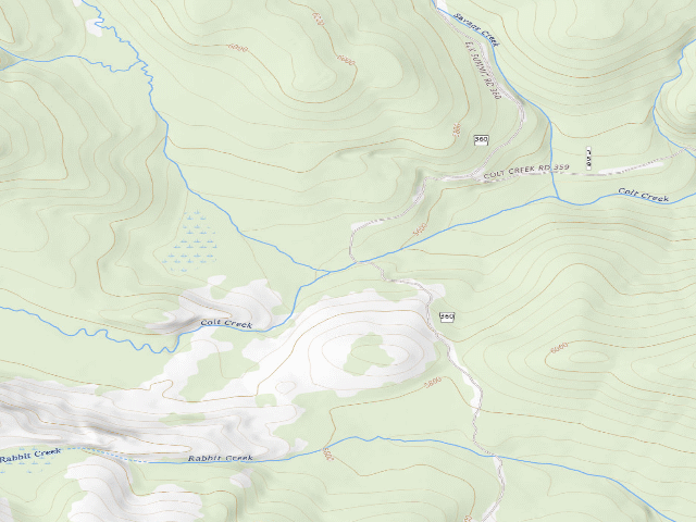 USGS topographic map of Pow111Rd-009
