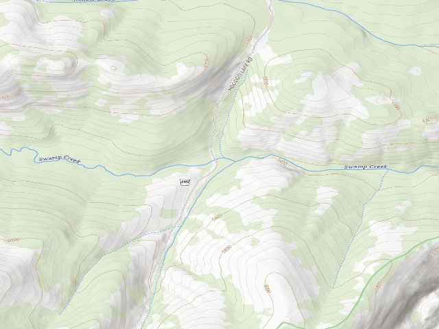 USGS topographic map of Pow111Rd-012