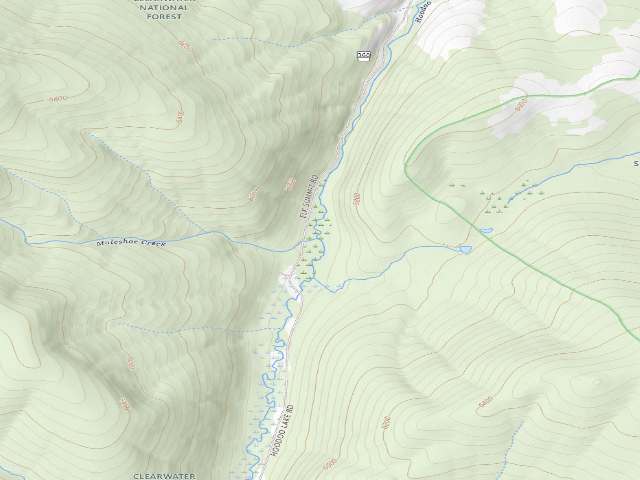 USGS topographic map of Pow111Rd-015