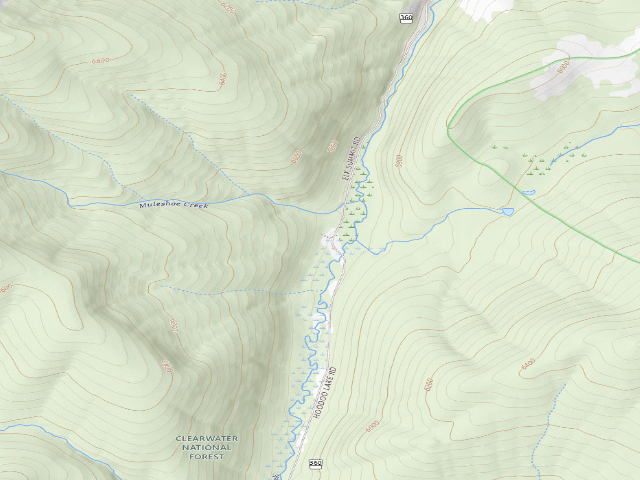 USGS topographic map of Pow111Rd-016