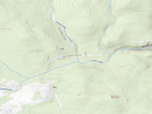 USGS topographic map of Pow359Rd-001