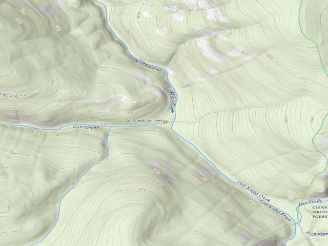 USGS topographic map of Pow359Rd-002 Colt Creek Th
