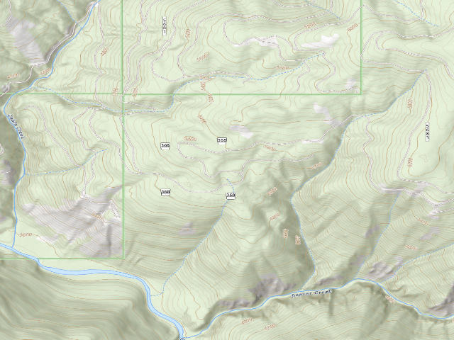 USGS topographic map of Pow368Rd-003