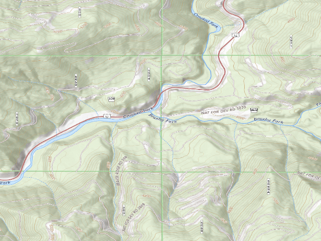 USGS topographic map of Pow369Rd-002A