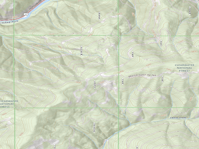 USGS topographic map of Pow369Rd-003
