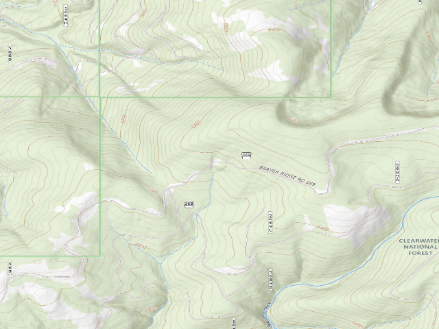 USGS topographic map of Pow369Rd-005