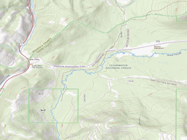 USGS topographic map of Pow373Ard-002