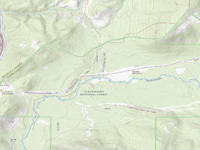 USGS topographic map of Pow373Rd-001