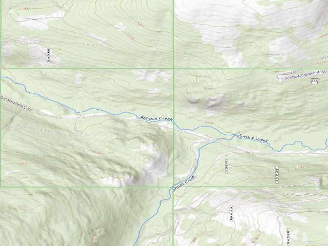 USGS topographic map of Pow373Rd-005