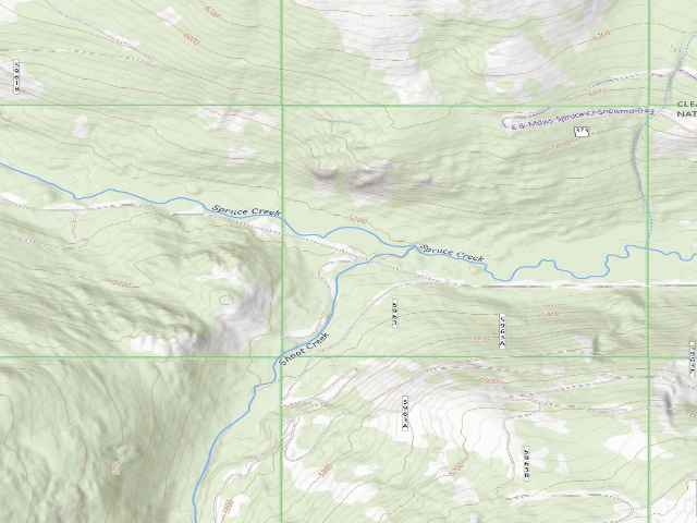 USGS topographic map of Pow373Rd-007