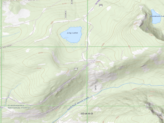 USGS topographic map of Pow373Rd-009