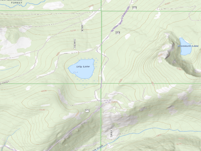 USGS topographic map of Pow373Rd-010