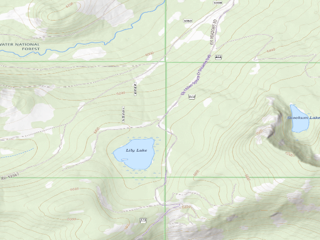 USGS topographic map of Pow373Rd-011