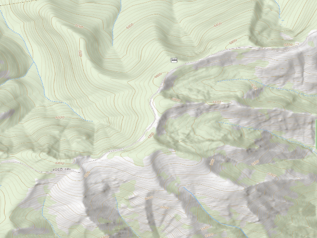 USGS topographic map of Pow500Rd-002