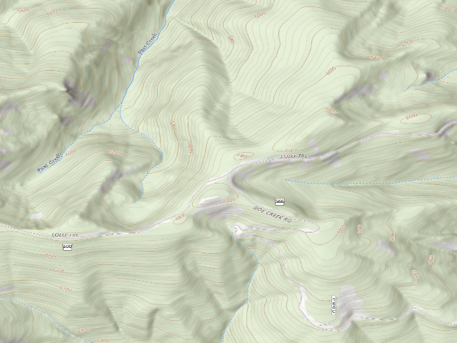 USGS topographic map of Pow500Rd-005
