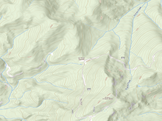 USGS topographic map of Pow500Rd-013C 12 Mile Saddle
