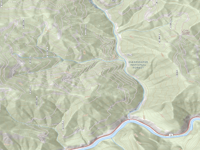 USGS topographic map of Pow5620Rd-001