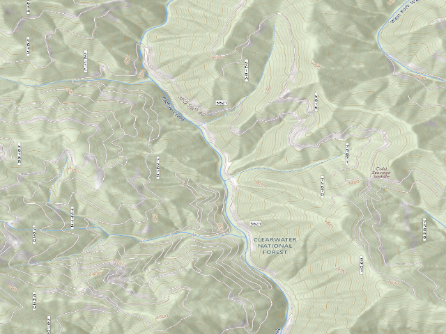 USGS topographic map of Pow5621Rd-003