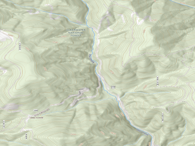USGS topographic map of Pow566Rd-002